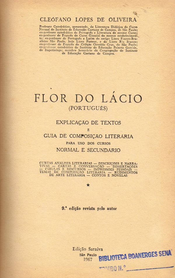 Flor do Lácio (Português)
